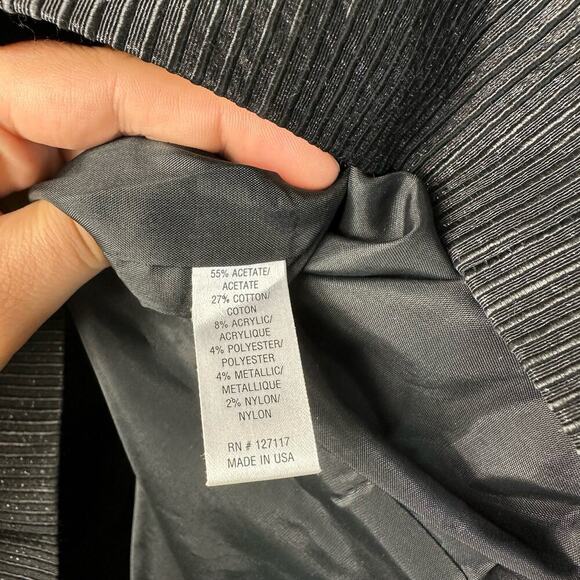 Badgley Mischka Mark & James Dress Strapless Mini Stud Bead Strapless Black Gold - Picture 6 of 13